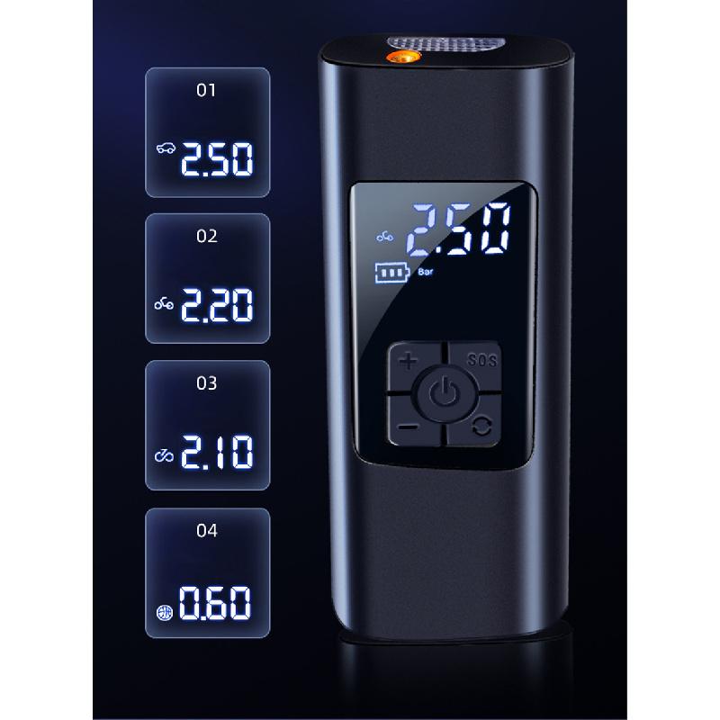 Portable Car Compressor with Electronic Digital Display, Mini Pump