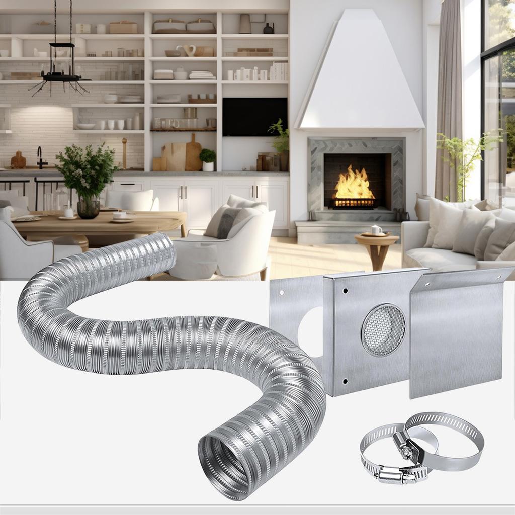 Pellet Stove Air Ventilation Set Efficiently Enhances Combustion Easy Installation Designs for Various Models Use