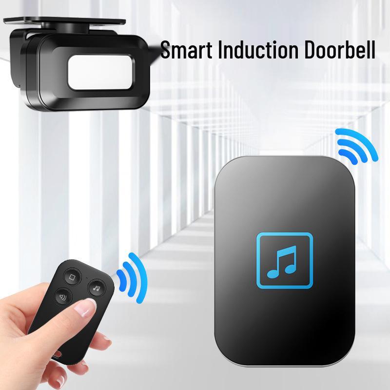 Entrance Welcome Sensor Voice Announcer for Store Doorbell White: Sensor + Receiver