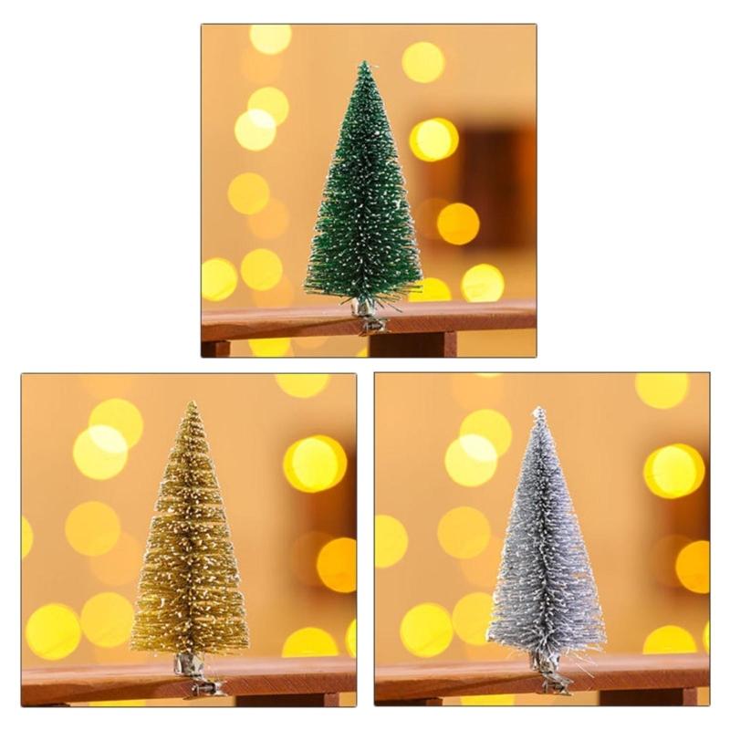 Simulated Small Christmas Tree with Clip Mini Christmas Tree Pine Needle Tree