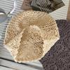 Japanese Style Handwoven Head Wrap Hat Women's Spring Autumn Thin Hollow Wool Hat Retro Literary Knit Slouchy Hat