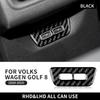 Carbon Fiber Style Interior Sticker for Volkswagen VW Golf 8 MK8 2020 2021 2022 2023 Rear USB Frame Interior Panel