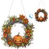 Halloween Skeleton Rhinestone Diamond Art Pendants Diamond Painting Wreath Decor DIY Diamond Garland Pendant Kit for Wall Window