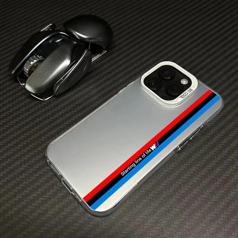 Four-color Racing Pattern Is Suitable for Apple 15 Mobile Phone Case, Suitable for Iphone13pro Simple 12 Advanced 14 Business X