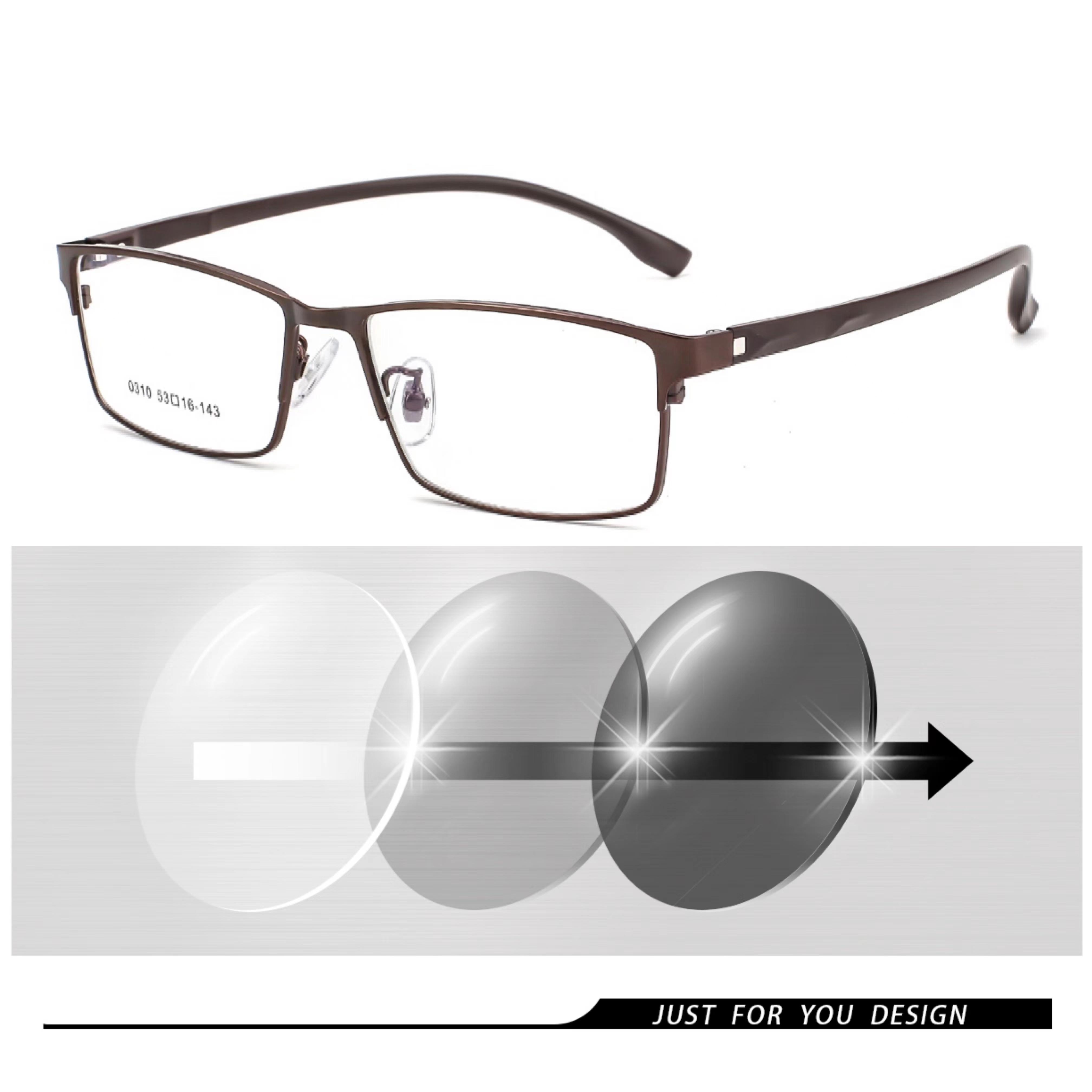 

New Finished Myopia Sun Photochromic Glasses Fashion Chameleon Gray Lens Metal Legs With Degrees Sunglasses +1 +1.5 +2.0 +2.5 +3 2