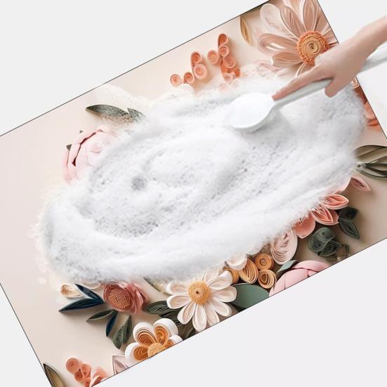 Podložka na podlahu 3D Koberec Optická iluze Květinová koupelnová předložka s dvojitým protiskluzovým designem Rychleschnoucí Snadno se čistí Koupelnová předložka