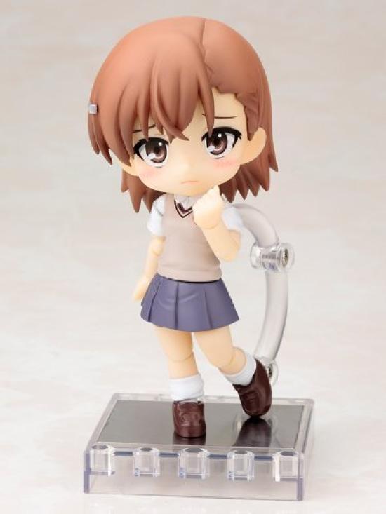 Kotobukiya A Certain Scientific Railgun S Mikoto Misaka PVC Painted Movable Figure Q-posh Non-scale
