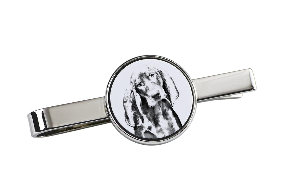 Black and Tan Coonhound – Tie Clip with a Dog, Personalized Tie Clip | Art-Dog