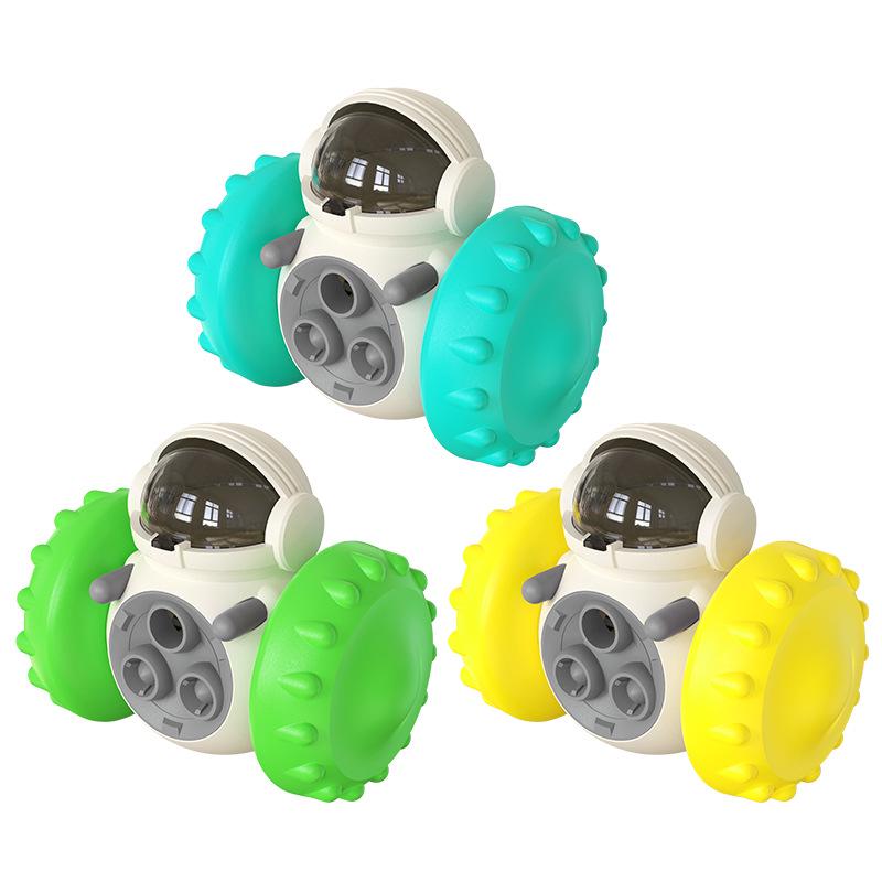 New Dog Toy: Balance Car Tumbler & Slow Feeder