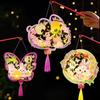 Portable Chinese Rabbit Lantern Traditional LED Lantern Toys Handheld Paper Lantern  New Year