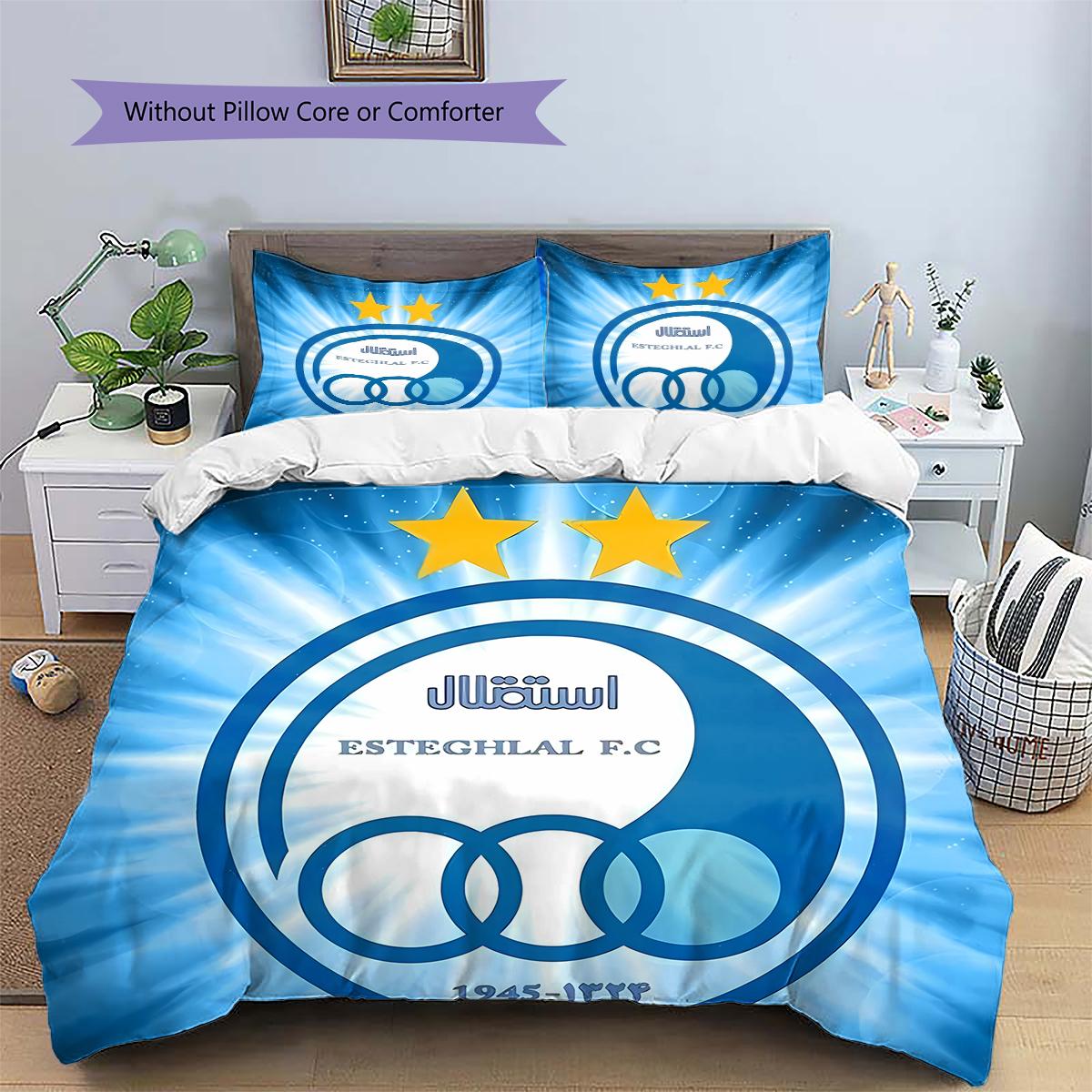

Estral Football Club logoPattern Bedding,Quilt Set Quilt Cover Pillowcase Home Birthday Gift (1 * duvet cover + 2 * pillowcase, without core) 135x200cm