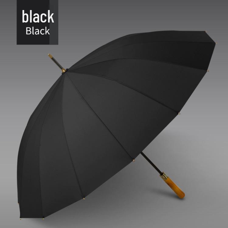 Extra Large Windproof Golf Umbrella: All-Fiber, Long Handle, Automatic, Sun & Rain Protection