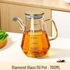 Diamond-Shaped High Borosilicate Glass Oil and Seasoning Bottle