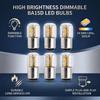 6 Pack 3W LED Bulbs AC/DC12V Brake Light Bulbs High Brightness LED Light Bulb  Boat