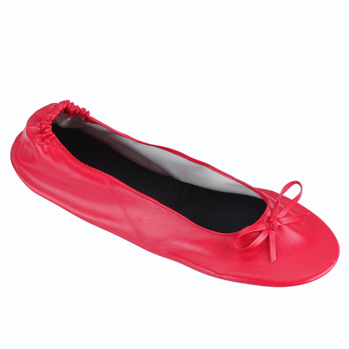 

Women s Foldable Ballet Flats, Customizable with Logos XXL красный