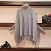 Pullover lavorato a maglia femminile Maglione dolcevita invernale Donna Autunno Inverno Manica lunga Solido