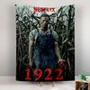 1922 Horror Movie Tapestry Wall Hanging, Stephen King Netflix Thriller Farmhouse Scene Art, Dark Wall Decor for Bedroom Basement