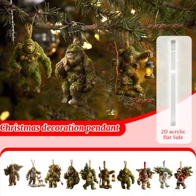 2D Christmas New Arrival Cute And Adorable Pendant Home Decor Gift Christmas Holiday Atmosphere Decoration Car Pendant