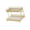 2-stufiger Kosmetik-Aufbewahrungsständer Make-up-Organizer für Schlafzimmer Wohnzimmer