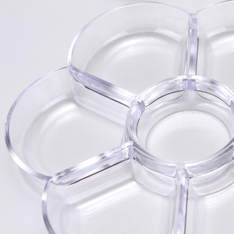 7-hole Plum Blossom Imitation Porcelain Watercolor Palette Art Painting Tray Oil Painting Palette Tray