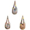 Bohemian Handwoven Tote Bag Large Capacity Cotton Casual Travel Purse For Daily Use