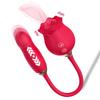 Rose Sucking Vibrator | 2-in-1 Clit TongueLicker & G-Spot Stimulator | Multi-Stimulation Adult Toy for Women & Couples