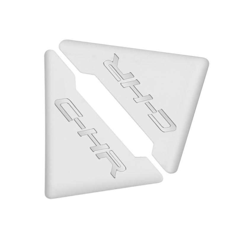 

2PCS Silicone Car Door Corner Cover Bumper Anti-Scratch Protector for Toyota CHR C-HR Accessories Car Styling белый