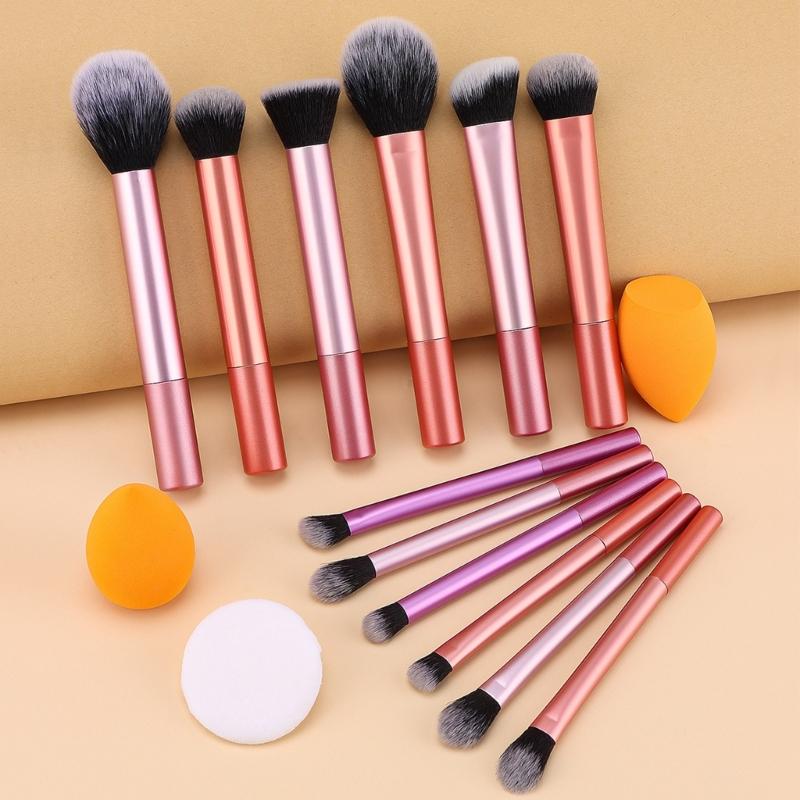 20x/Set Cosmetic Brush Makeup Brush Set with Storage Bag Eyeshadow Brush Concealer Brush Basic Essentials Brush Set