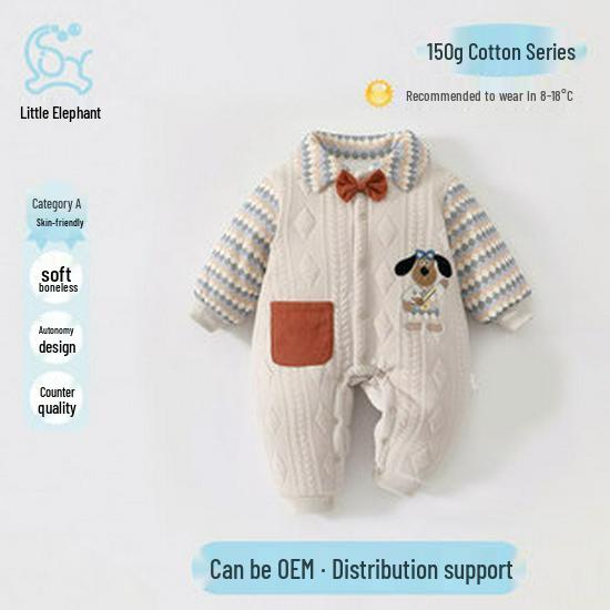 Floral Strap Newborn Romper: 120g Cotton Baby Crawling Suit for Infants and Toddlers