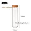 30ml Glass Bottle with Cork Stopper - Ideal for Seashells, Sand, Messages, Flowers, Tea, Candy, Gold Beans, or Cordyceps