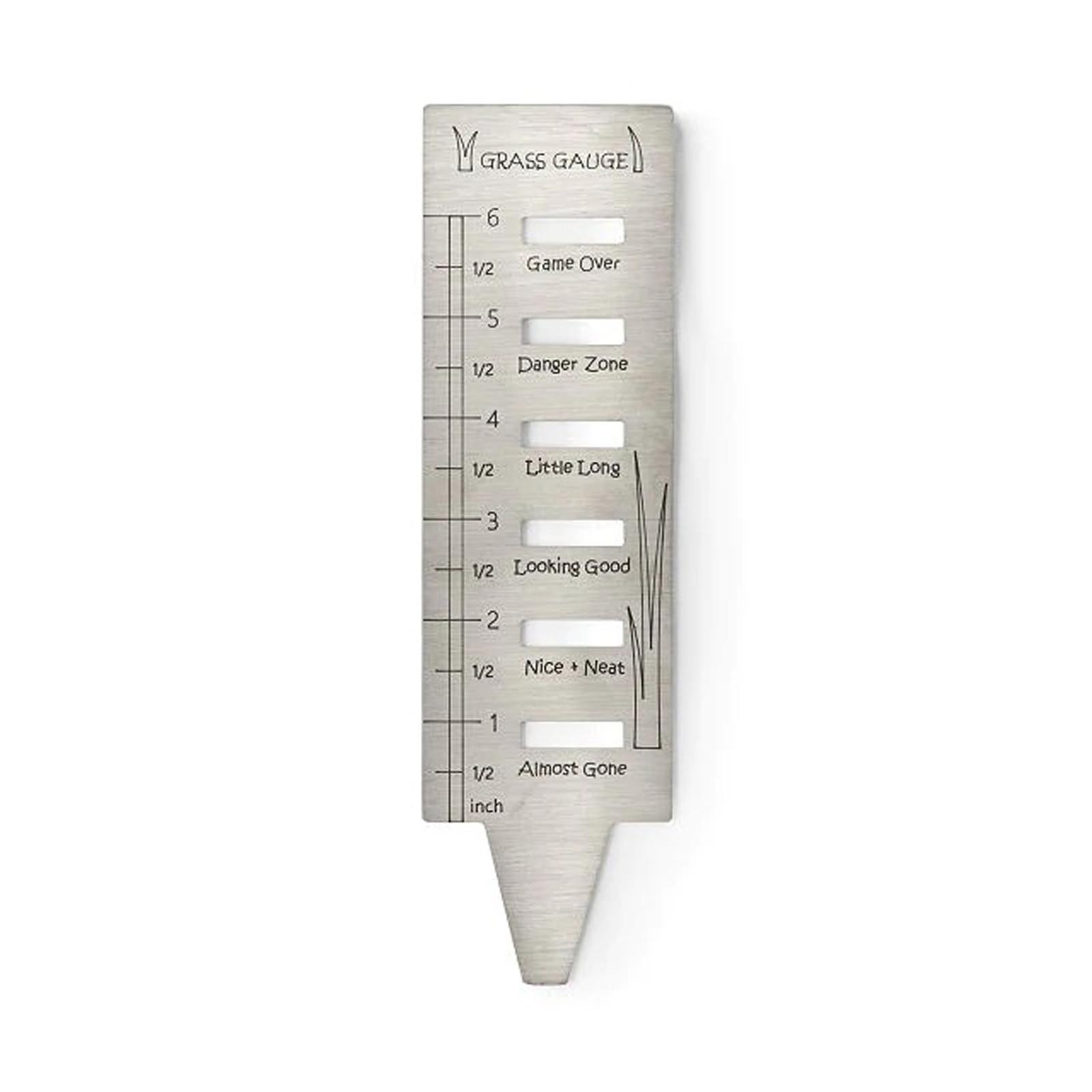 

Инструмент для измерения травы, металлическая линейка для резки нержавеющей стали, идеальное руководство для обрезки сада, измерение растения чернослива One Size серебряный