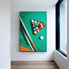 Modern Biljard HD-bilder Snooker Dukmålning Väggkonst Sportaffischutskrifter för Billiard Hall Vardagsrum Club Väggdekor