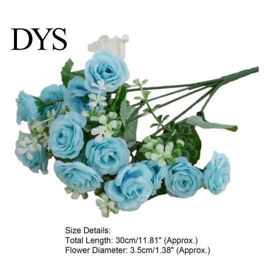 Ornamental 1 Bouquet Simulation Rose No Watering Vivid Bright Color Artificial Flowers Home Beautification