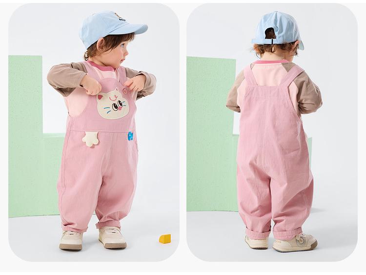 Dudu Family 100% Cotton Kids Spring Overalls: New Baby Jumpsuit for Boys