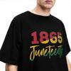 Black BG 1865 Juneteenth Day T Shirts Apparel Men Women Pure Cotton Funny Tee Shirt Short Sleeve Tops Summer
