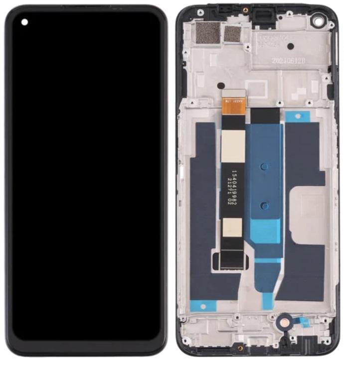 Lcd Display + Touchscreen Oppo Realme 8 5G Rmx3241 (Refurbished) Black Frame