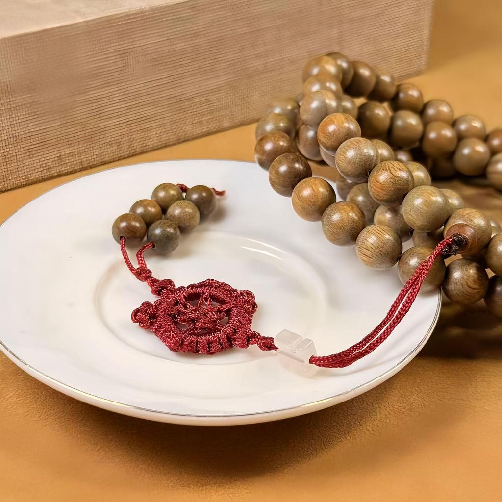 Natural Argentine Green Sandalwood 108 Prayer Beads Bracelet for Men and Women