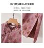 New Chinese Style Printed Short Sleeved Dress for 2026 Spring Fashion, Versatile and Slimming, Mid Length Skirt
