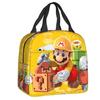 Mario Super Mario Lunch Bag Elementary School Student Insulated Lunch Box Handheld Meal Bag Ice Pack