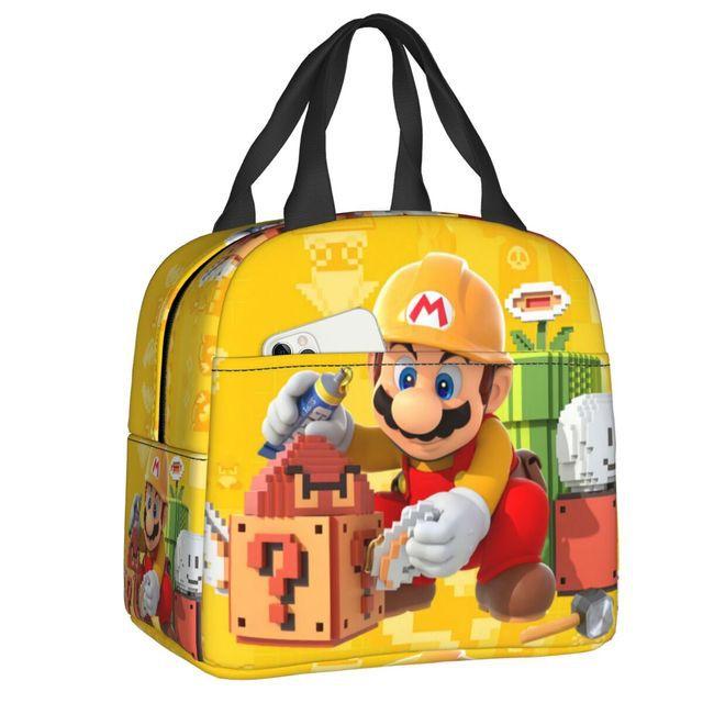 Mario Super Mario Lunch Bag Elementary School Student Insulated Lunch Box Handheld Meal Bag Ice Pack