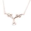 Les Trésors De Lily [C4572] - Silver Necklace 'Anastacia' Silver White (rhodium-plated) - 50x15 Mm