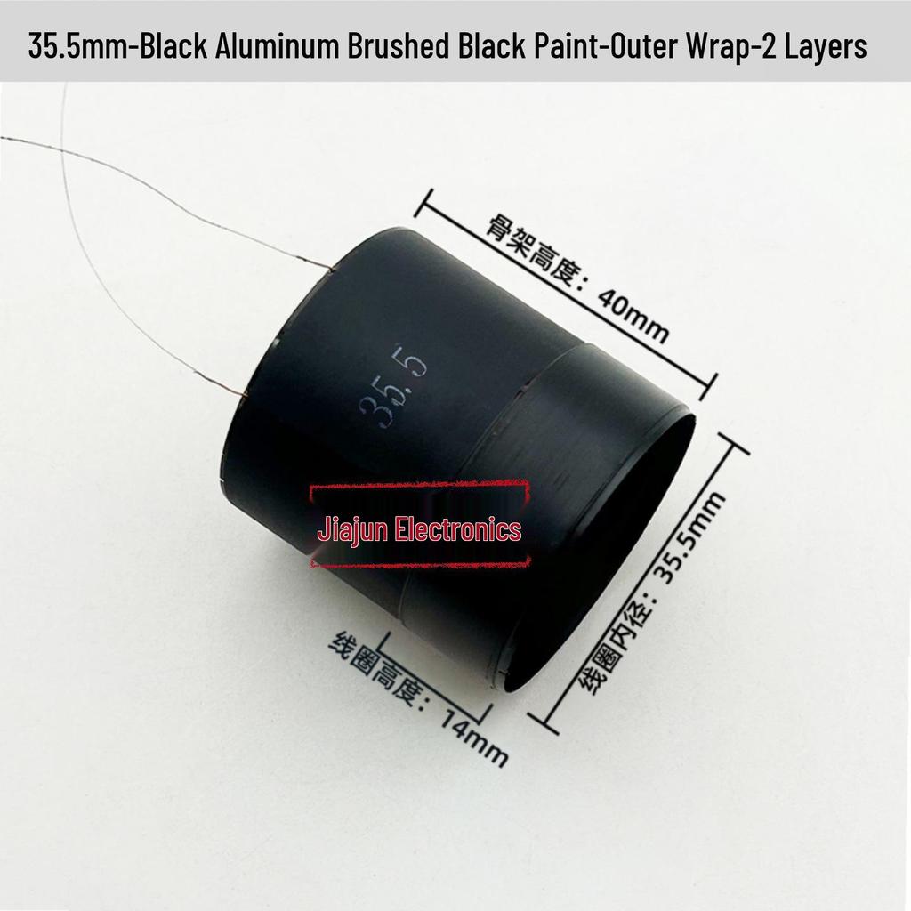 Black Aluminum Woofer Voice Coil Repair Kit - Core Wire: 25-125, Coil Sizes: 65.5mm, 75.5mm, 99.5mm