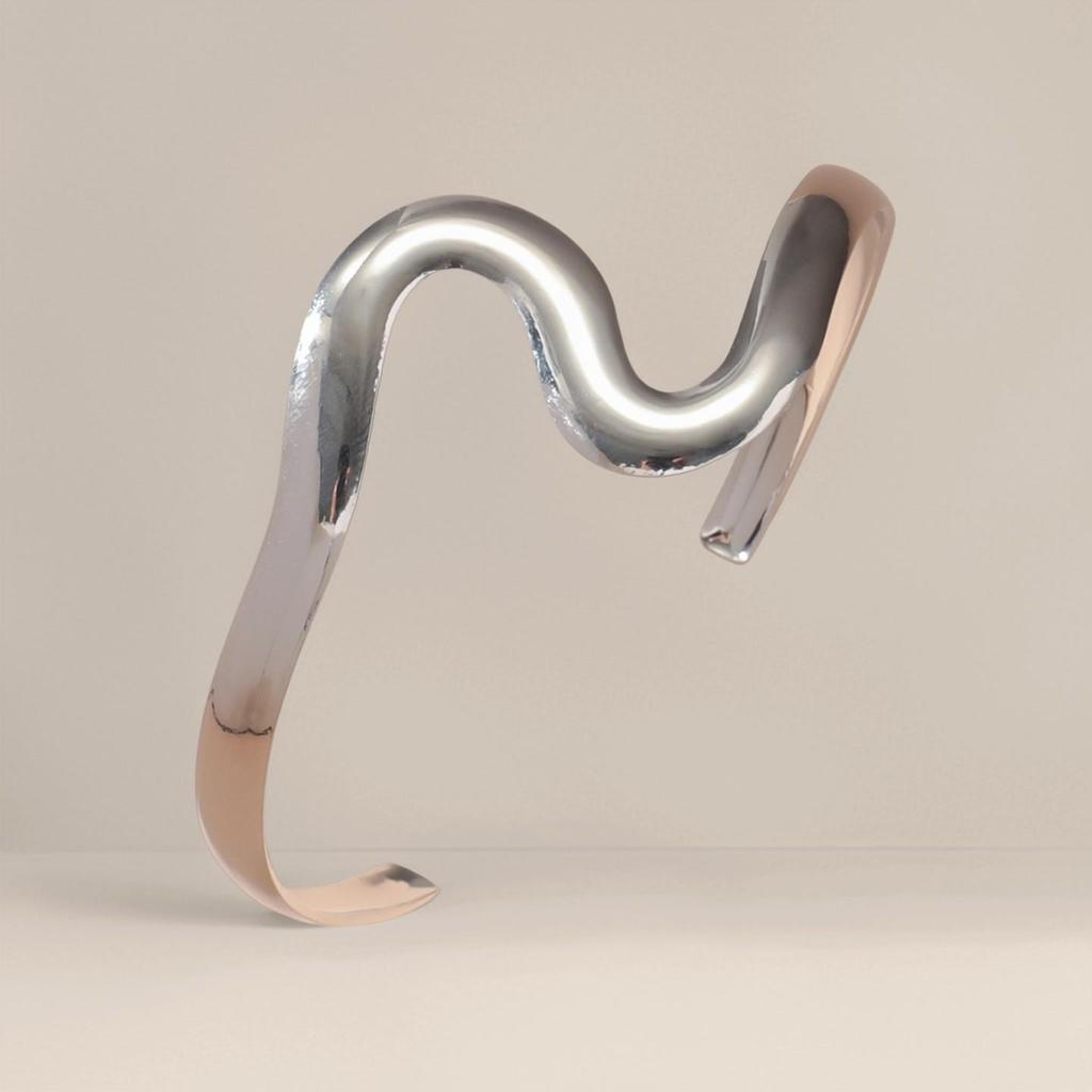 European-American Style Open Armlet: Trendy, Unique, and Elegant Cold-Style Bracelet.