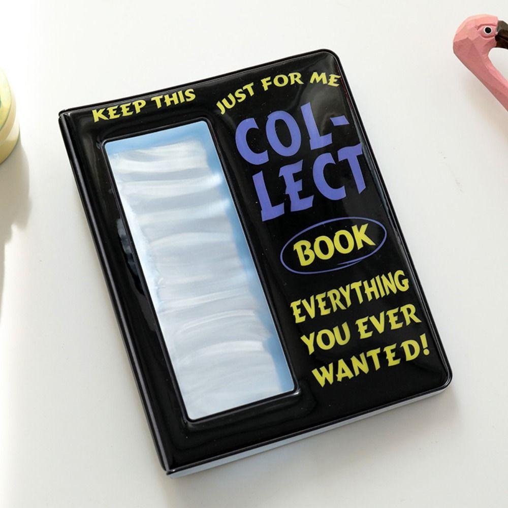 64 Pockets 4 Continuous Shooting Albums Clear Pockets Small Card Collect Book  Fans Supplies