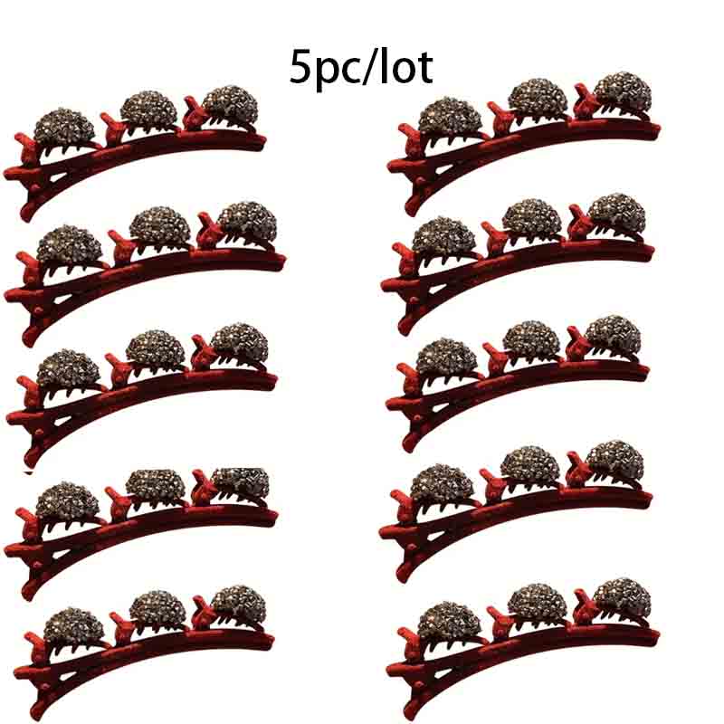 Fashionable Luxurious Rhinestone Side Clips Hair - Braiding Clips Side Bangs and Front - Forehead Broken - Hair Delicate