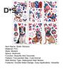 6Pcs Independence Day Static Stickers Easy To Apply Reusable Window Decals July 4th Indoor Outdoor Patriotic Decoration