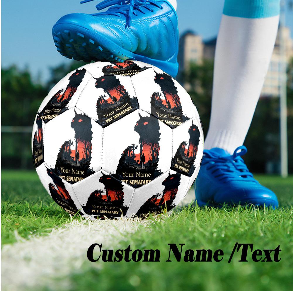Bola de Futebol Personalizada Tamanho 5, Bola de Futebol para Jogo Padrão Para ExteriorPet Sematary