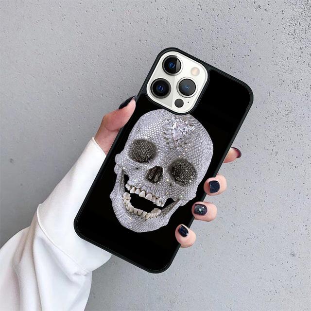 Skull with dimand eyes Phone Case Cover For iPhone 17 Air 15 16 14 13 12 Pro Max 11 Pro Max Plus Coque Shell