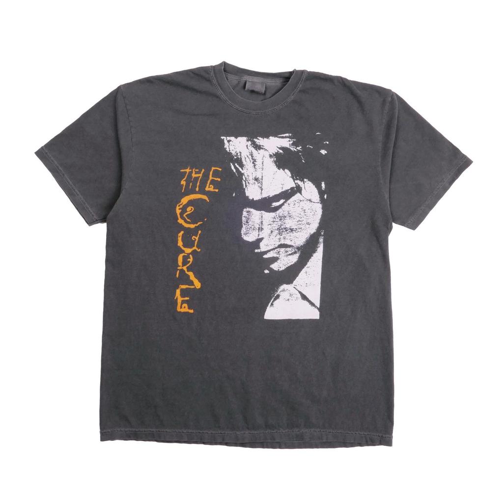 The Cure Boys Don't Cry Orange Band Tee UK Ultra Faded Rock Blind Tour Post Punk Alternative Dark Goth Cocteau Twins Siouxsie Banshees - XL