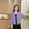 2026 Summer Ice Silk Hollow Knit Cardigan - Women's Lightweight Long/Short Sleeve Sun Protection Jacket